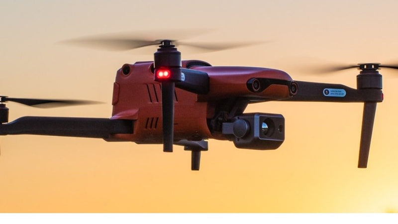 How does EVO II drone use in fire service?