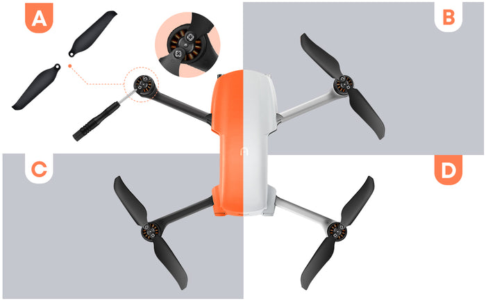 Illustration of a drone propeller wing