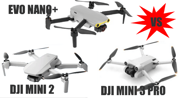 Battle of the Thousand Dollar Drones: Autel EVO Nano Plus vs DJI Mini 3 Pro vs DJI Mini 2