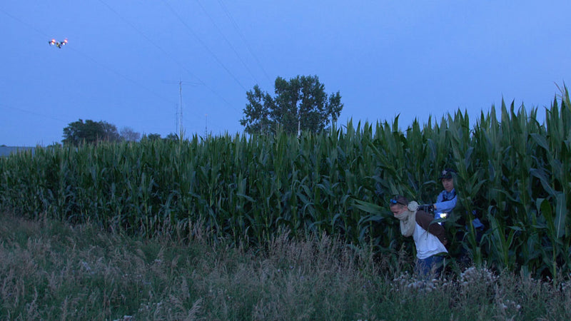 Thermal Imaging Drone Law Enforcement Case--Suspects in the Corn Field