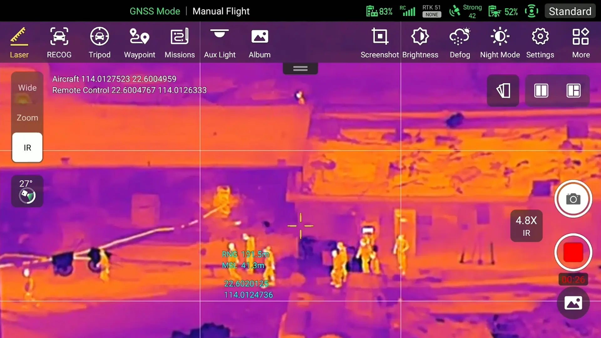 Thermal Imaging Drone Temperature Measurement