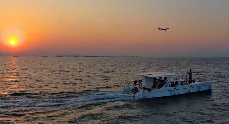 Commercial UAV Drone Application Sea Area Scene