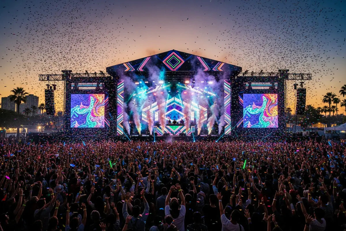 Music Festival Drone Photography