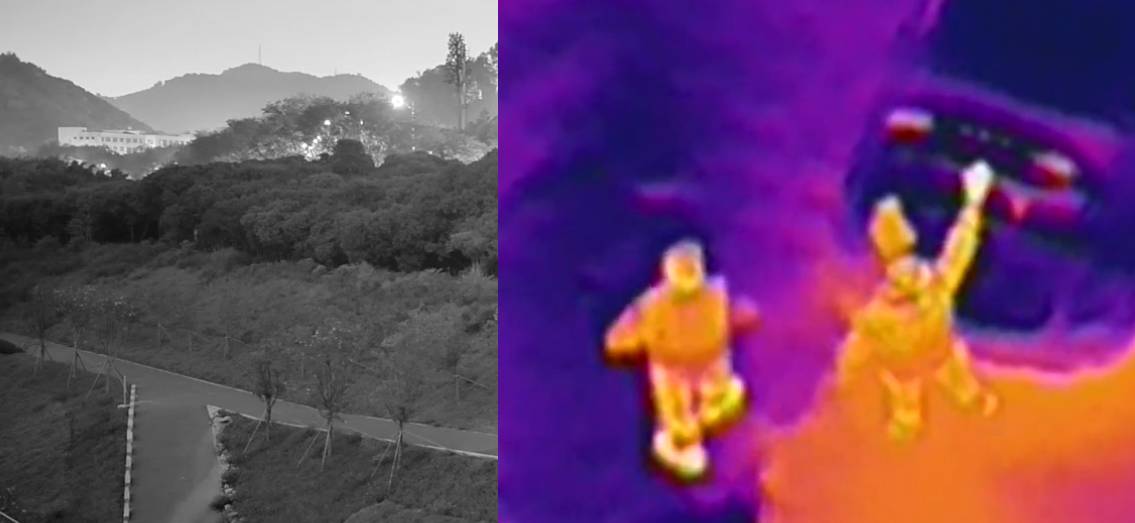 Night Vision/Starlight Camera Drone VS Thermal Camera Drone