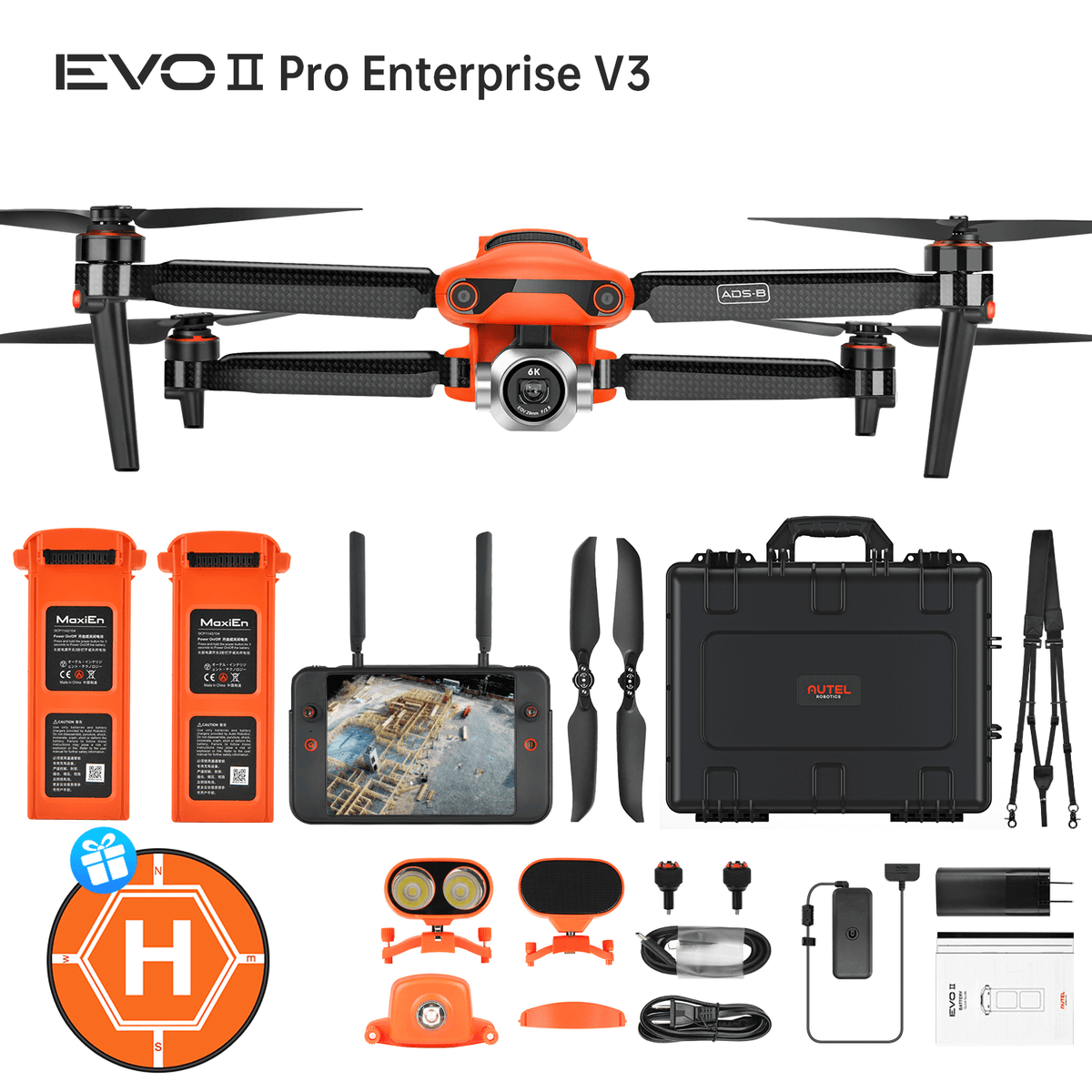  Mini 3 Pro Drone with RC Remote Controller, Bundle with 128GB  UHS-I Memory Card, Anti-Collision Strobe Light, and 20 Foldable Landing  Pad pro, Accessories Kit : Toys & Games