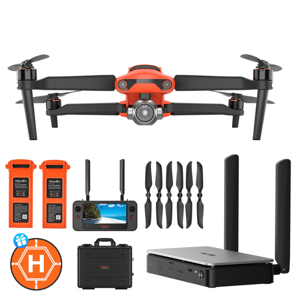 Autel Robotics EVO II Pro V3 Camera Drone Live Stream Bundle Orange