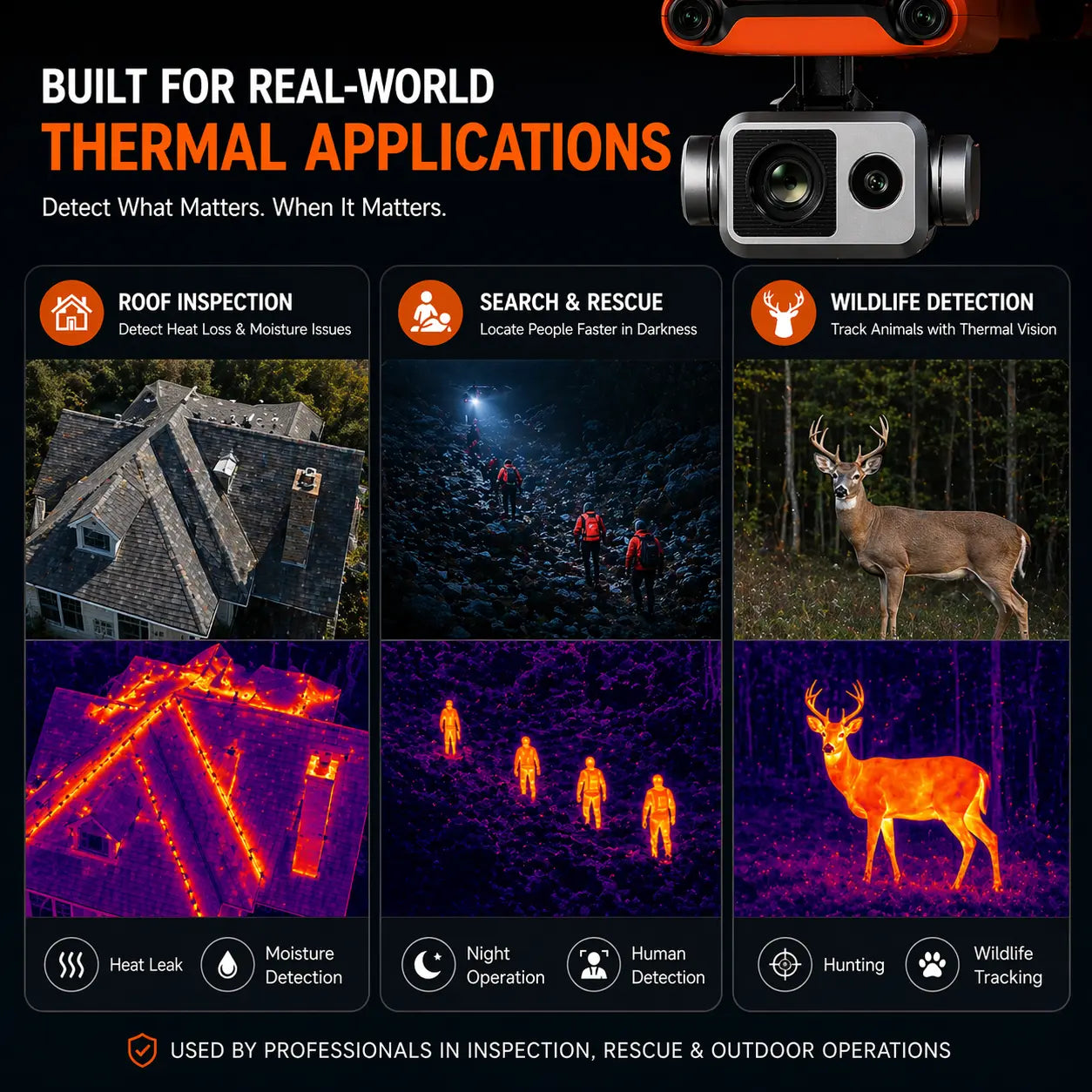 Autel EVO II Dual 640T V3 2026
Thermal Applications