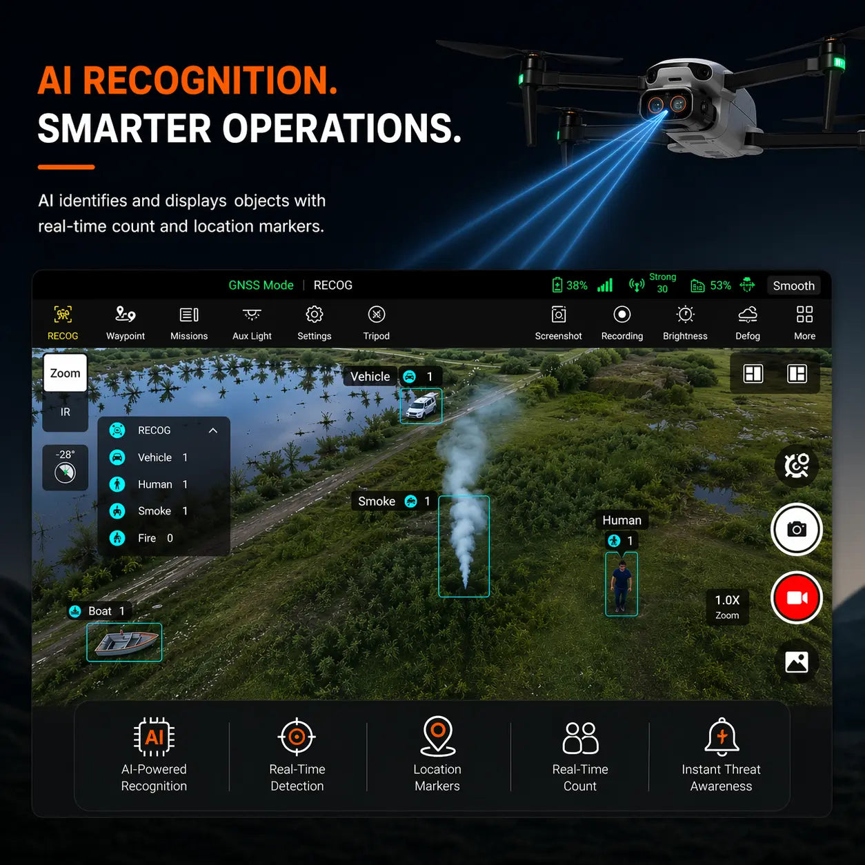 Autel EVO Lite 640T AI Recognition