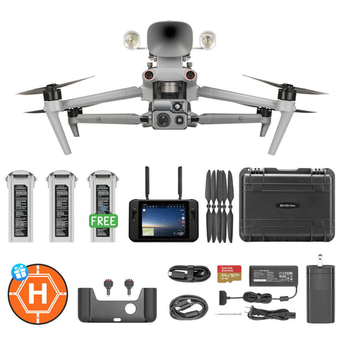 Autel MAX 4T XE Loudspeak and spotlight 3*battery bundle