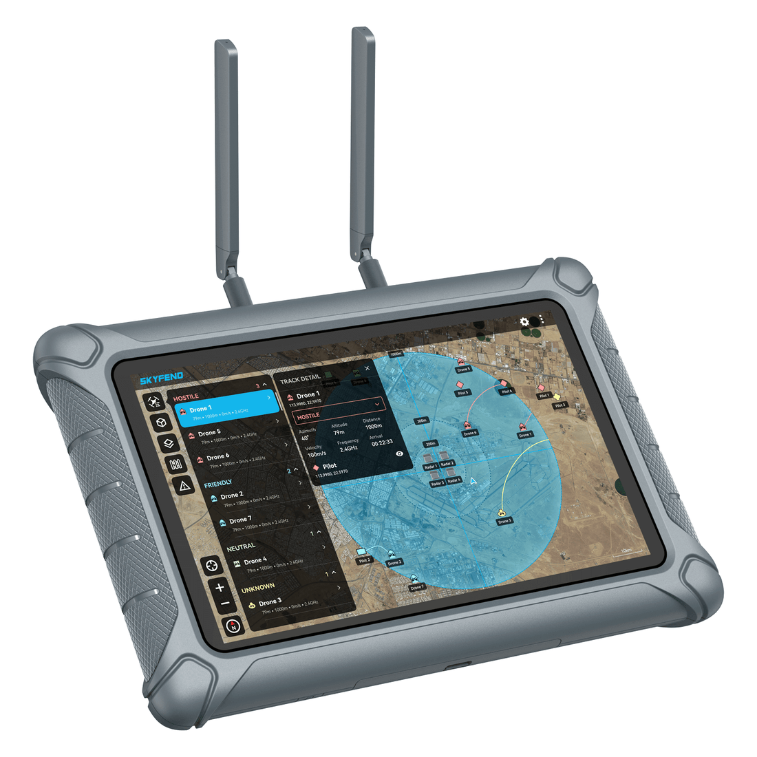 Skyfend C2 Software Table 