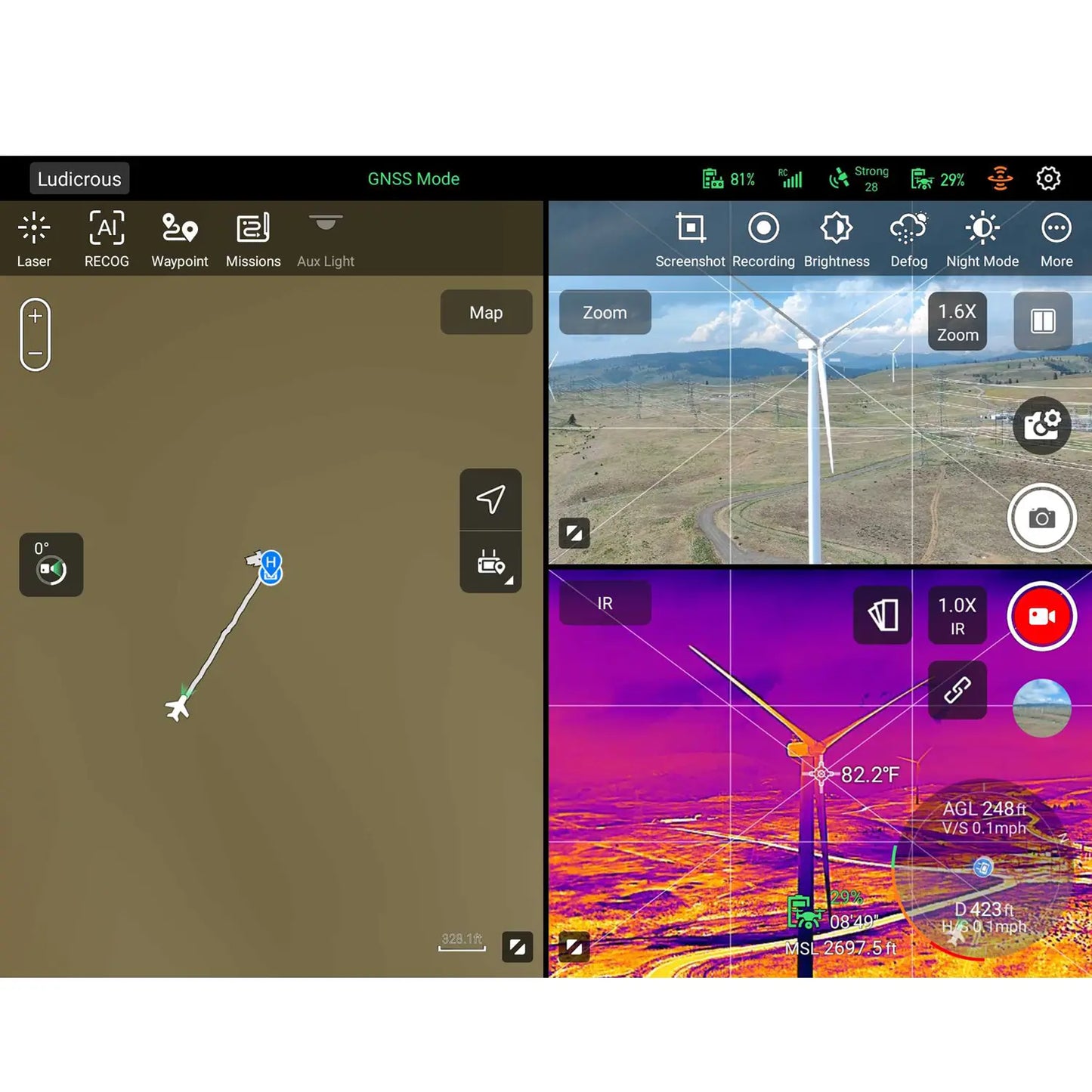 Autel EVO Max 4T Smart Controller Screenshot