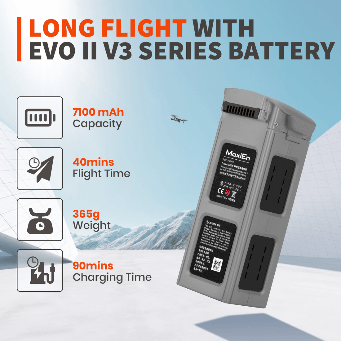 Autel EVO II Drone Battery 7100mAh - Grey – Autelpilot
