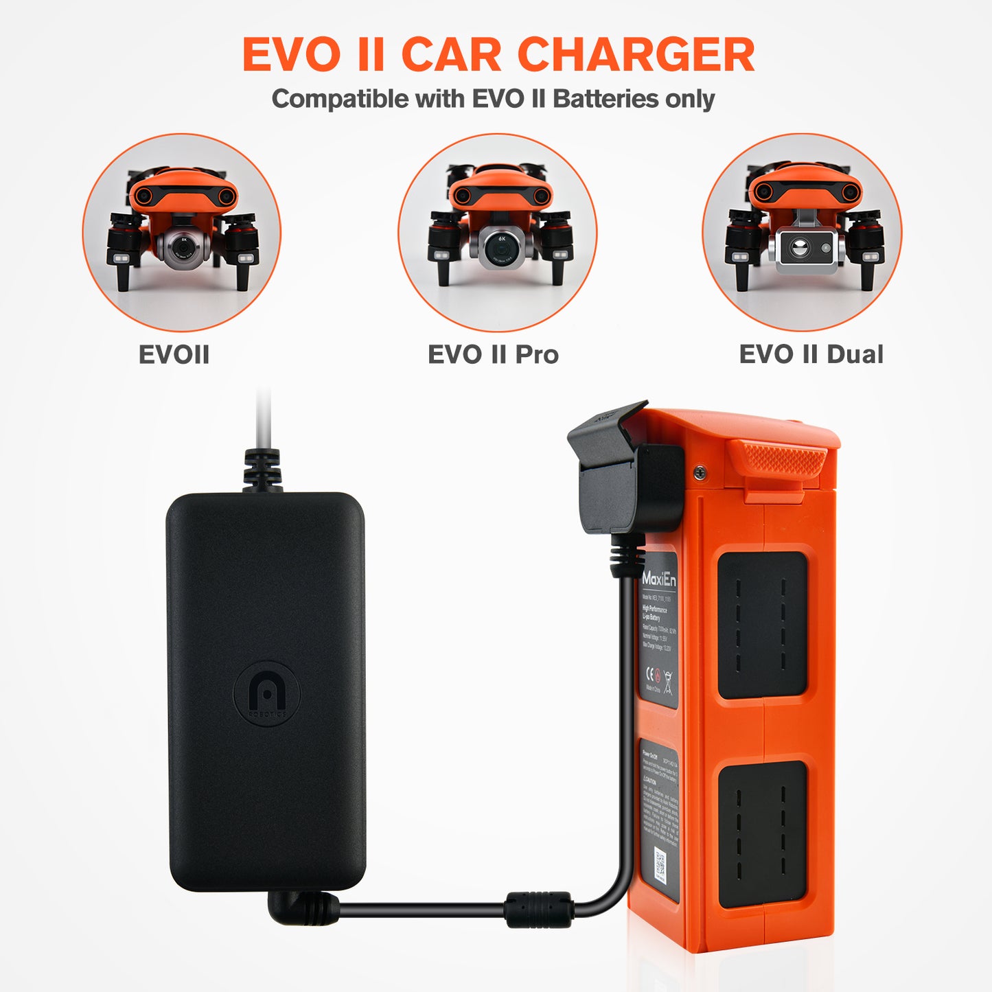 Autel EVO II Car charger For Battery 