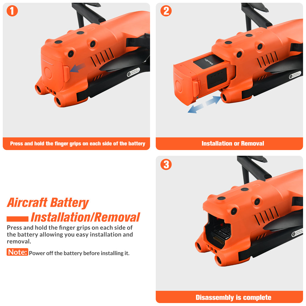 Autel Robotics EVO II Drone Battery is easy to Install And Remove