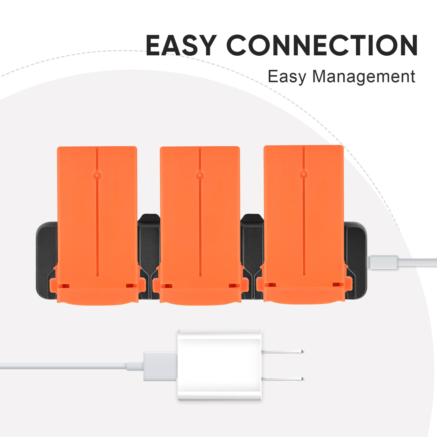 Autel EVO Nano Battery Multi-charger can charge up to 3 batteries use the AC adapter