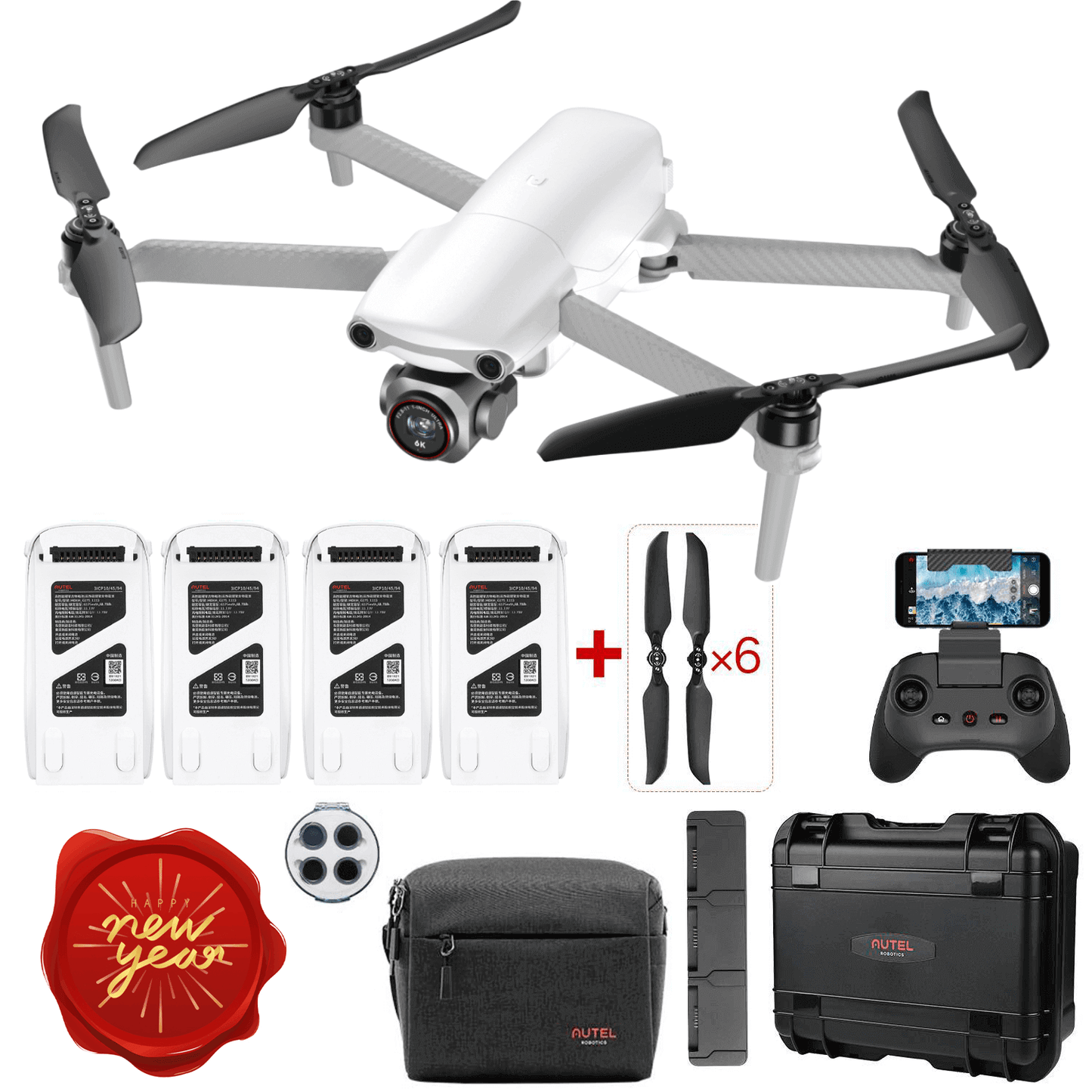 Autel Robotics EVO Lite+ Drone Premium Rugged Bundle White